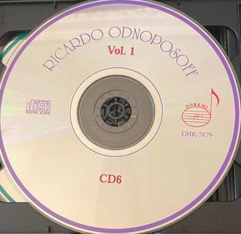 6CD/Caja Ricardo Odnoposoff: Vol.1 . Violin Concertos And Showpieces