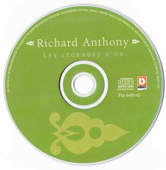CD Richard Anthony: Les Légendes D'Or