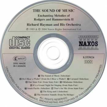 CD Richard Hayman And His Orchestra: Enchanting Melodies of Rodgers and Hammerstein