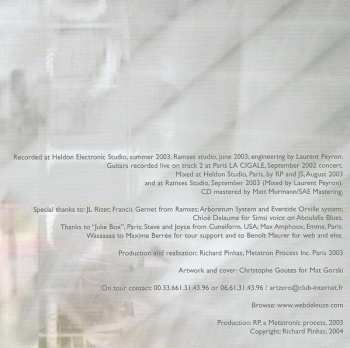 CD Richard Pinhas: Tranzition