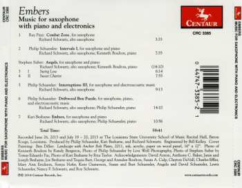 CD Kenneth Boulton: Embers (Music For Saxophone With Piano And Electronics)