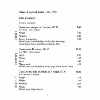 CD Sylvius Leopold Weiss: Lute Concerti