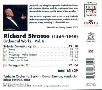 CD Richard Strauss: Sinfonia Domestica / Parergon