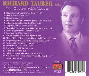 CD Richard Tauber: Vol.2 "I'm In Love With Vienna"