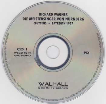 4CD/Caja André Cluytens: Die Meistersinger Von Nürnberg - Gesamtaufnahme Bayreuth 1957