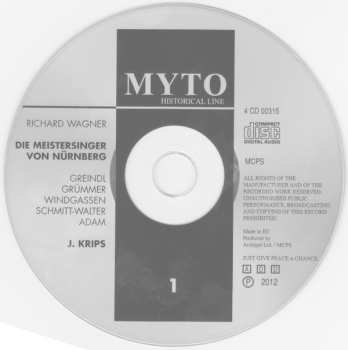 4CD/Caja Richard Wagner: Die Meistersinger Von Nürnberg - Gesamtaufnahme Bayreuth 1961