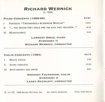 CD Lambert Orkis: Piano Concerto • Violin Concerto