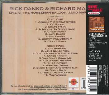 2CD Rick Danko: Live At The Horseman Saloon, 22nd March 1985