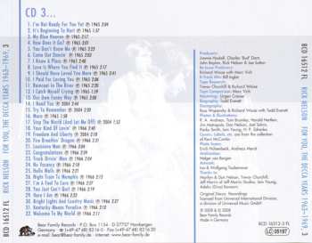 6CD/Caja Ricky Nelson: For You - The Decca Years 1963-1969