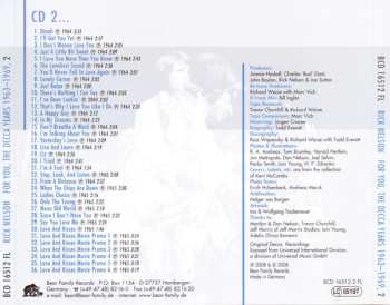 6CD/Caja Ricky Nelson: For You - The Decca Years 1963-1969