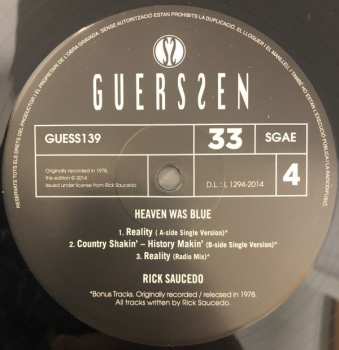 2LP Rick Saucedo: Heaven Was Blue