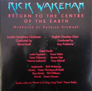 CD Rick Wakeman: Journey To The Centre Of Earth