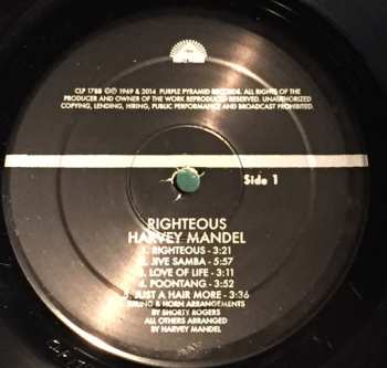 LP Harvey Mandel: Righteous LTD