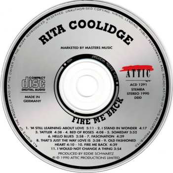 CD Rita Coolidge: Fire Me Back