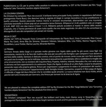 CD Riz Ortolani: Gegè Bellavita (Original Motion Picture Soundtrack) LTD