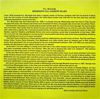 LP R.L. Burnside: Mississippi Hill Country Blues LTD