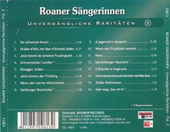 CD Roaner Sängerinnen: D' Rupertiwinkler - Unvergängliche Raritäten 2