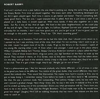 CD Fred Anderson: Duets 2001