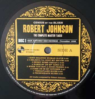 2LP Robert Johnson: The Complete Master Takes LTD