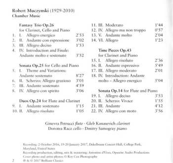 CD Robert Muczynski: Chamber Music