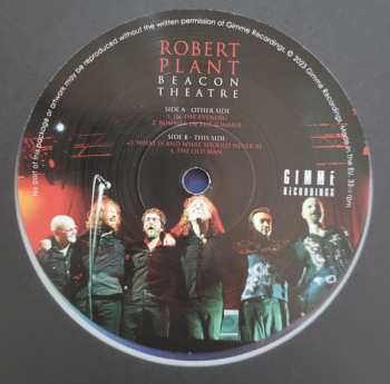 2LP Robert Plant: Beacon Theatre CLR