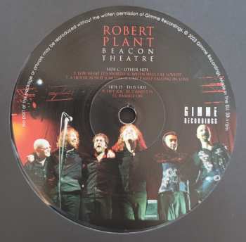 2LP Robert Plant: Beacon Theatre CLR