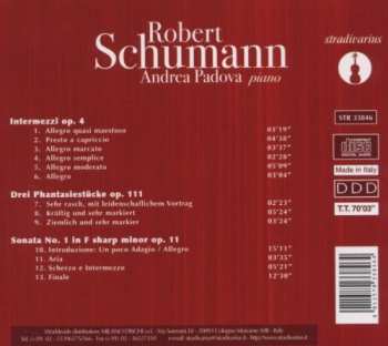 CD Robert Schumann: Intermezzi Op. 4 / Phantasiestücke Op. 111 / Sonata Op. 11