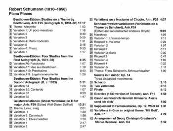 CD Robert Schumann: Beethoven Studies