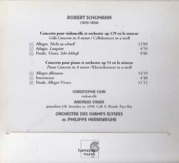 CD Robert Schumann: Concertos Pour Violoncelle / Pour Piano 