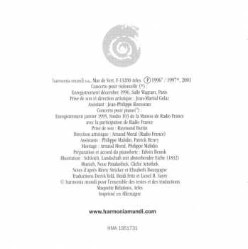 CD Robert Schumann: Concertos Pour Violoncelle / Pour Piano 