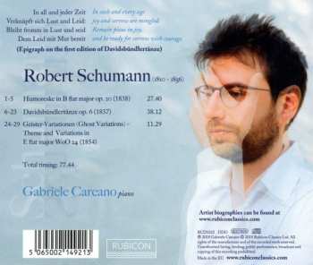 CD Robert Schumann: Humoreske, Davidsbündlertänze · 