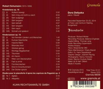 CD Robert Schumann: Kreisleriana, Kinderszenen, 2 Paganini-Etüden