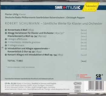 CD Robert Schumann: Sämtliche Werke Für Klavier Und Orchester 