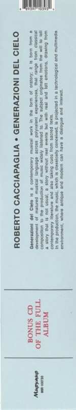 2LP/CD Roberto Cacciapaglia: Generazioni Del Cielo