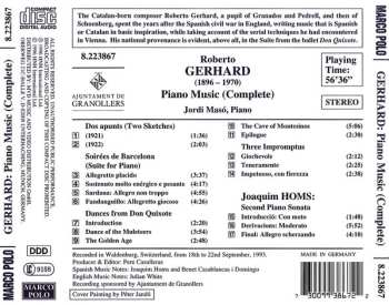 CD Roberto Gerhard: Piano Music (Complete)