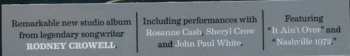 CD Rodney Crowell: Close Ties