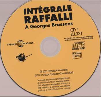 2CD/Caja Rodolphe Raffalli: Intégrale Rodolphe Raffalli - Hommage à Georges Brassens