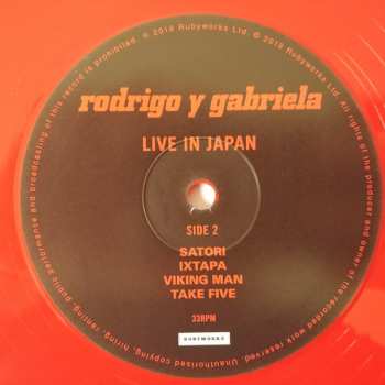 2LP Rodrigo Y Gabriela: Live In Japan CLR