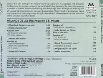 CD Roland de Lassus: Requiem A 5; Motets