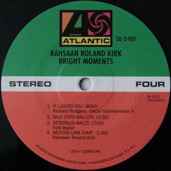 2LP Roland Kirk: Bright Moments LTD