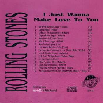 CD The Rolling Stones: I Just Wanna Make Love To You