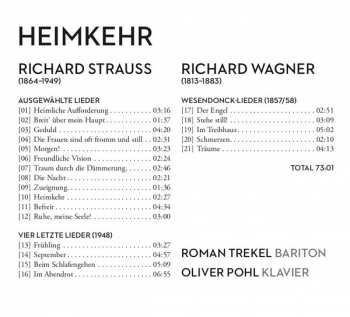 CD Roman Trekel: Heimkehr: Lieder von Wagner Und Strauss  