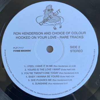 LP Ron Henderson: Hooked On Your Love Rare Tracks LTD
