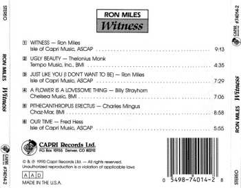 CD Ron Miles: Witness