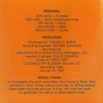 CD Ron Miles: Witness