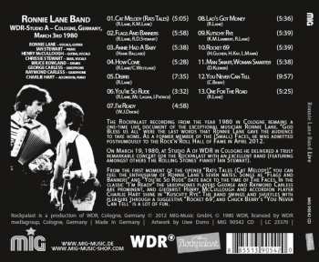 CD Ronnie Lane Band: Live At Rockpalast 1980