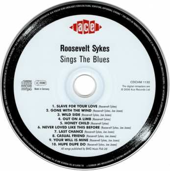 CD Roosevelt Sykes: Sings The Blues