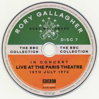 18CD/Caja/2Blu-ray Rory Gallagher: The BBC Collection DLX