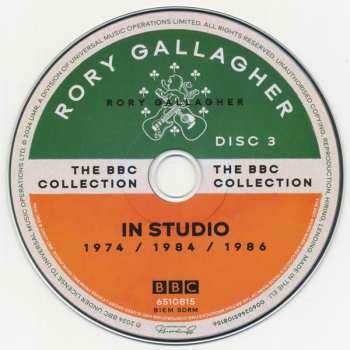 18CD/Caja/2Blu-ray Rory Gallagher: The BBC Collection DLX