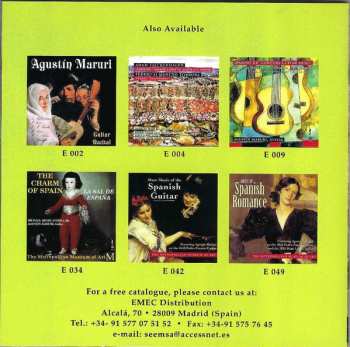 CD Emilio Pujol: Spanish Songs